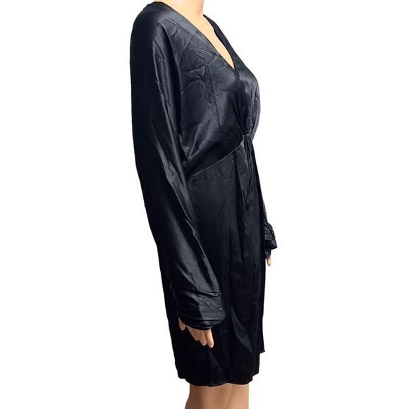 rag & bone Black Eloise Mini Dress Size 10 NWT - Picture 4 of 16